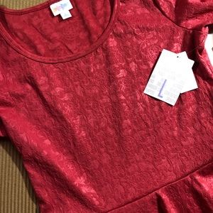 Lularoe Nicole dress embossed